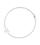 Petite Om Bracelet Single Diamond Silver