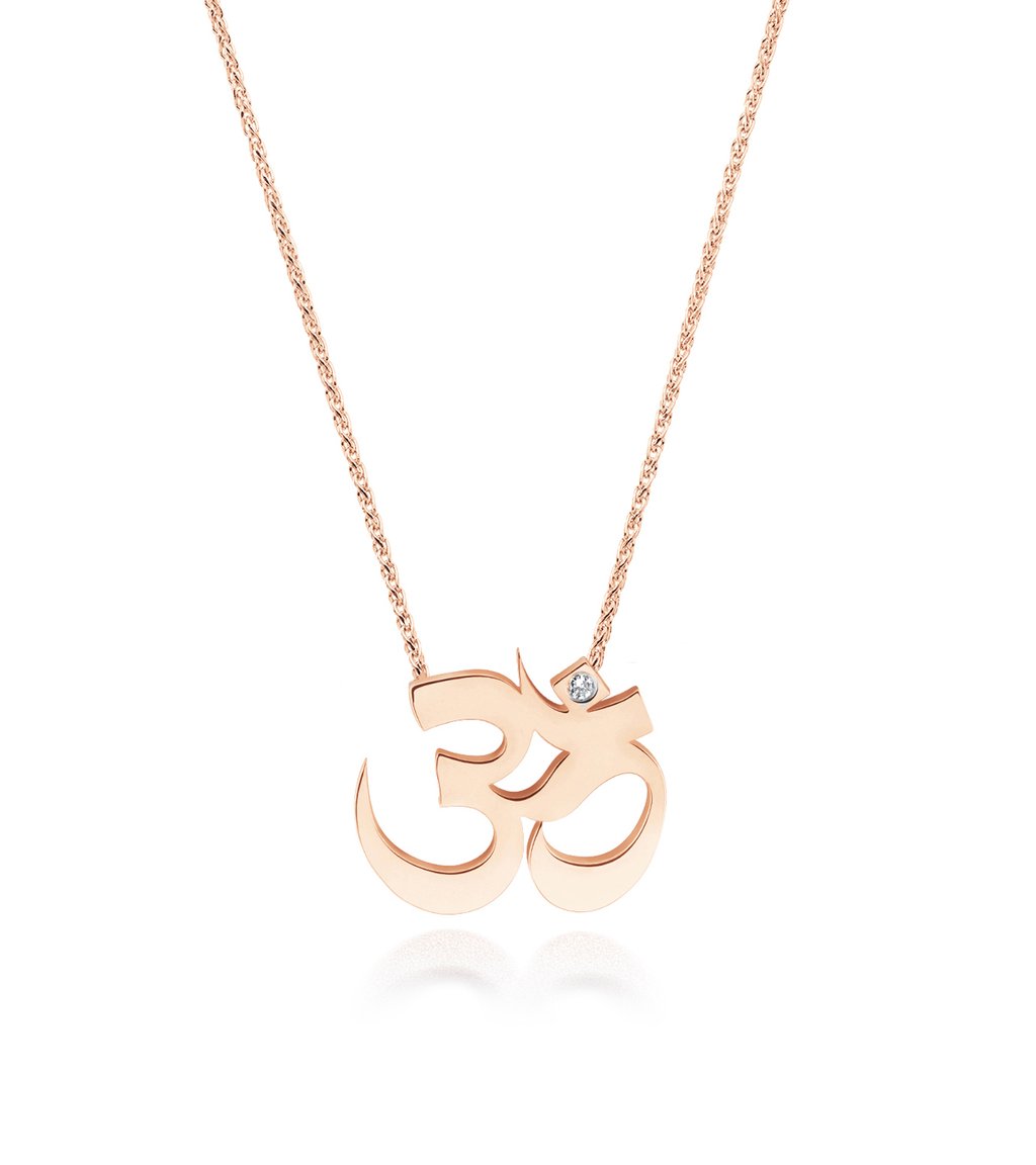 Unity Om Small Necklace Gold